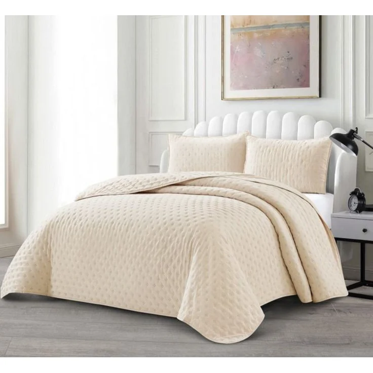 alesvelt Tagesdecke Set Efsun Überwurf Decke 3-Teilig 240x250 cm,atmungsaktiv 2-Personen – Bild 1