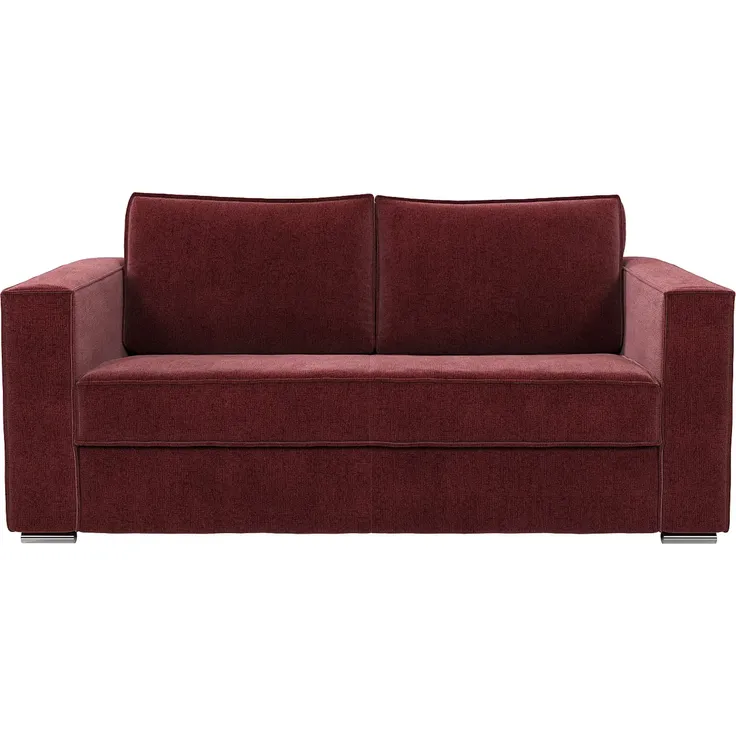 Vente-unique - LORETO Sofa Stoff Rot - B 223 cm95 cm x H 90 cm x L 215 cm – Bild 3