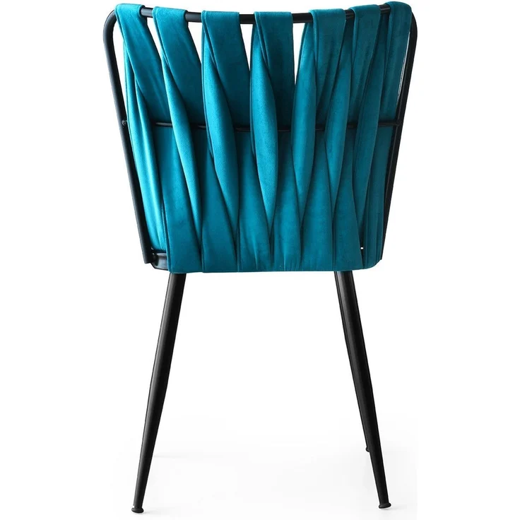 Skye Decor 'Kuşaklı - 228 V2' Stuhlset (2-teilig), Schwarz / Blau, 43 x 82 x 43 cm – Bild 4