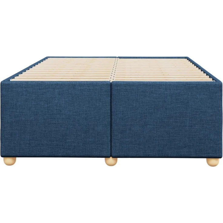 vidaXL Bettgestell ohne Matratze Blau 120x200 cm Stoff 3284728 – Bild 4
