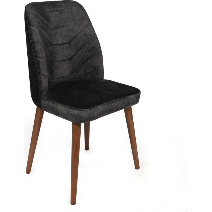 Skye Decor 'Dallas-557 V4' Stuhlset (4-teilig), Anthrazit / Braun, 50 x 90 x 49 cm – Bild 4