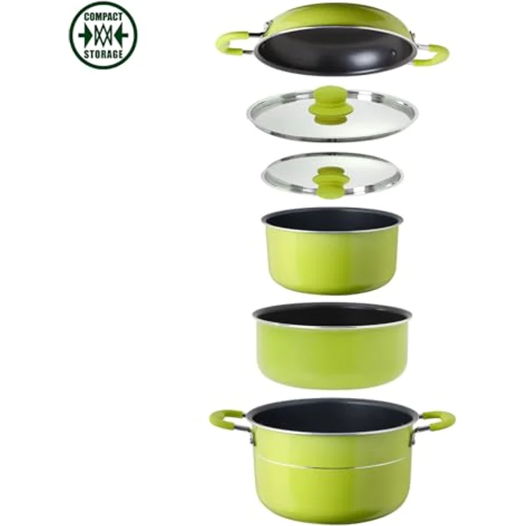 Brunner Topfset JUNIPER 8 Teilig Set Kochen Küche Töpfe – Bild 4
