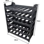 Gardissimo Weinregal Flaschenregal Regal für 36 Flaschen anthrazit