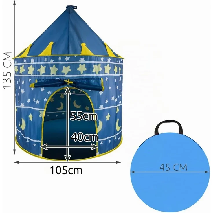 Kruzzel Kinderzelt blau 23474 – Bild 2