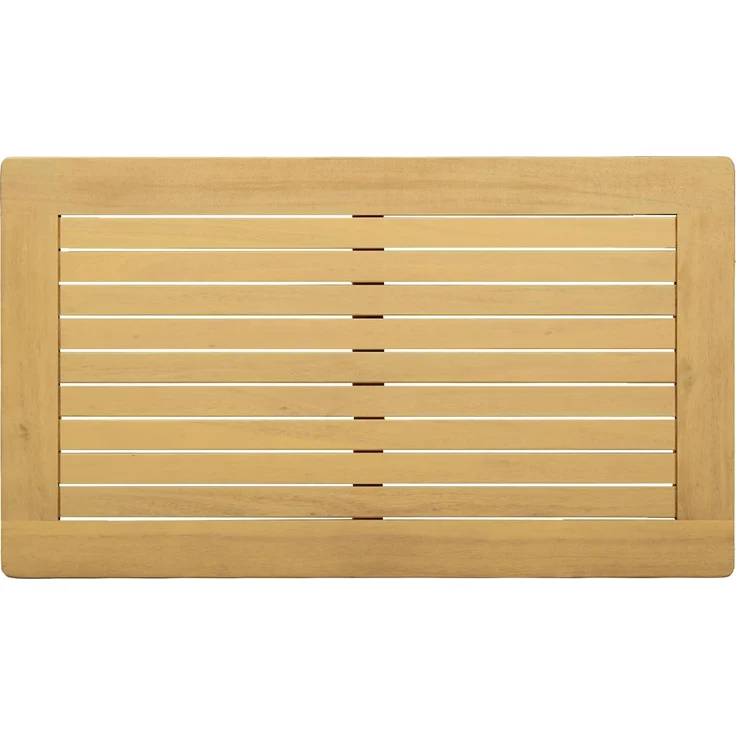 Couchtisch Sofatisch, Helles Akazienholz 70 x 40 x 36 cm Massivholz Akazie d277e – Bild 4