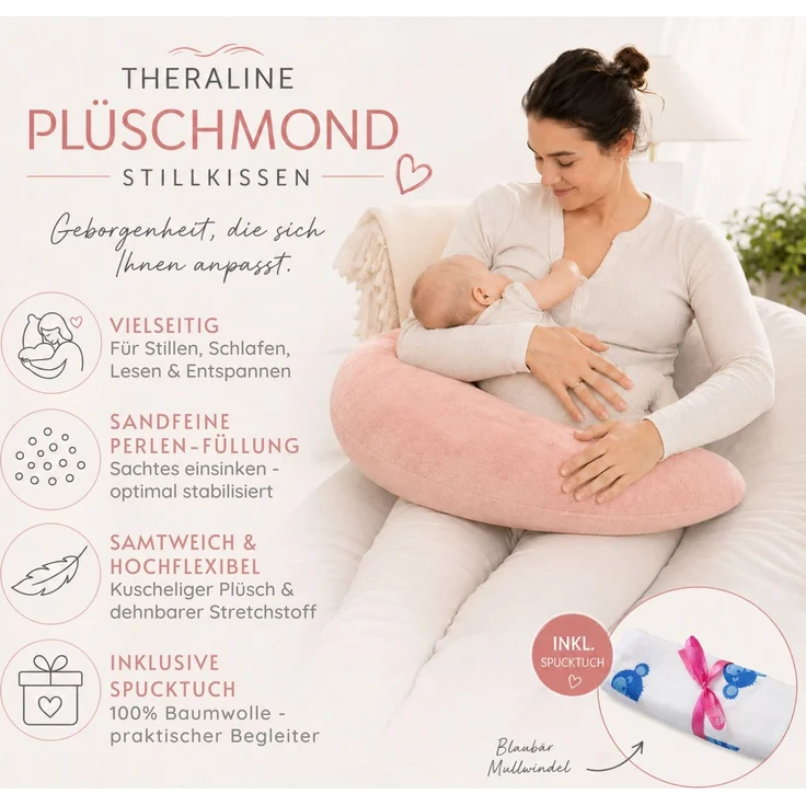 Kinderhaus Blaubaer Stillkissen Theraline Plüschmond Stillkissen TOP – Bild 3