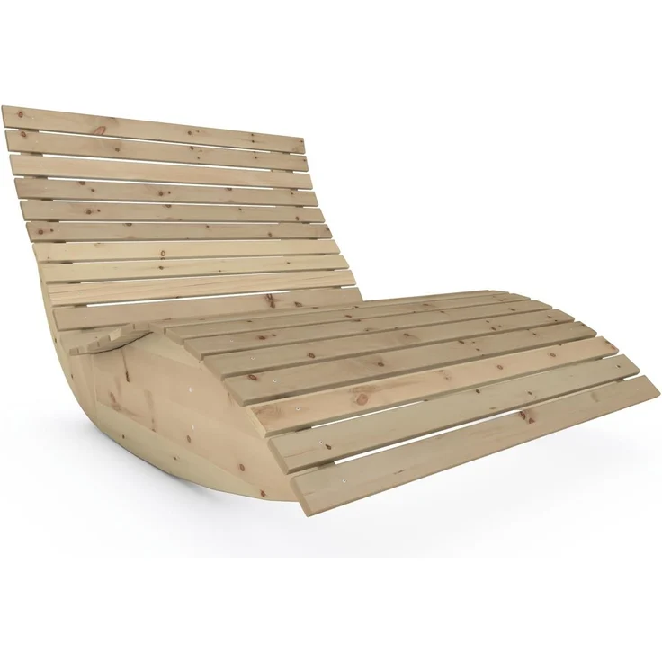 Gartenliege "Schaukel-Sannerl" (Zirbe) Breite 80cm Schaukelliege Relaxliege – Bild 8