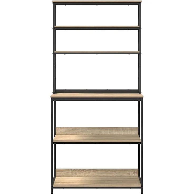vidaXL Küchenregal Sonoma-Eiche 80 x 40 x 168 cm Holzwerkstoff 883887 – Bild 5
