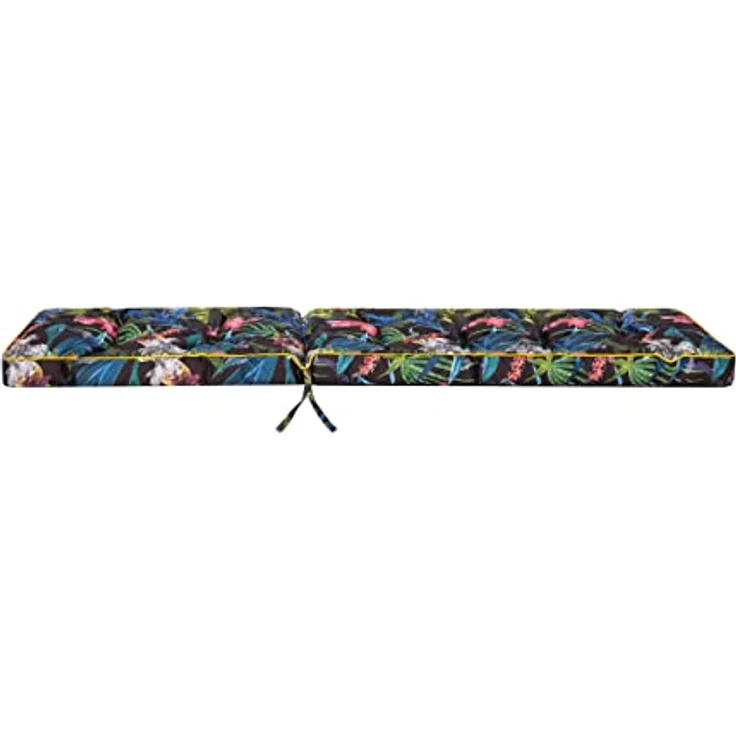 Bjird Liegenauflage, Polyester bunte Blätter, 200 x 55 x 8 cm – Bild 6