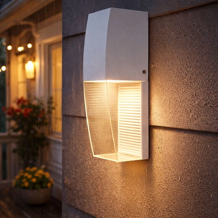 LED Wandleuchte, Höhe 25 cm, weiß, SERVOI – Bild 6