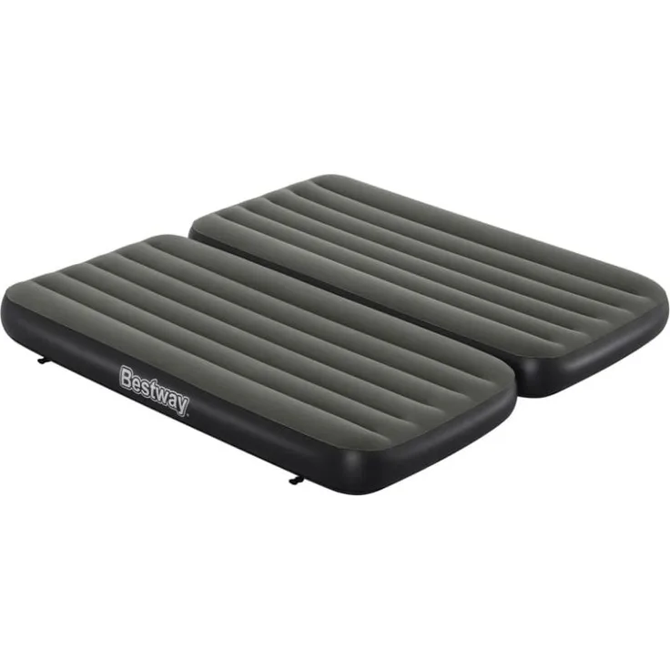 Bestway 3-in-1 Luftbett, PVC Schwarz / Grau, 188 x 99 x 25 cm