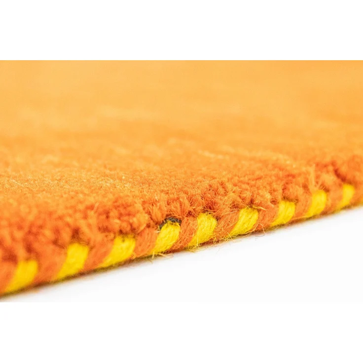 Gabbeh Teppich - Indus »Agra« 75 x 45 cm - orange – Bild 3