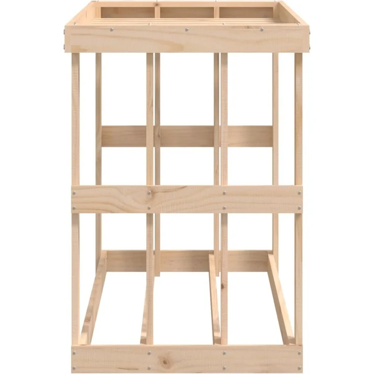 vidaXL Outdoor-Kaminholzregal 108x52x74 cm Massivholz Kiefer 822631 – Bild 6