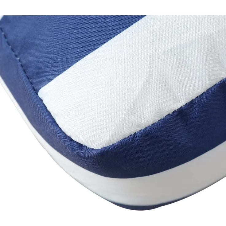 vidaXL Palettenkissen 2-tlg. Blau & Weiß Gestreift Stoff 360726 – Bild 7
