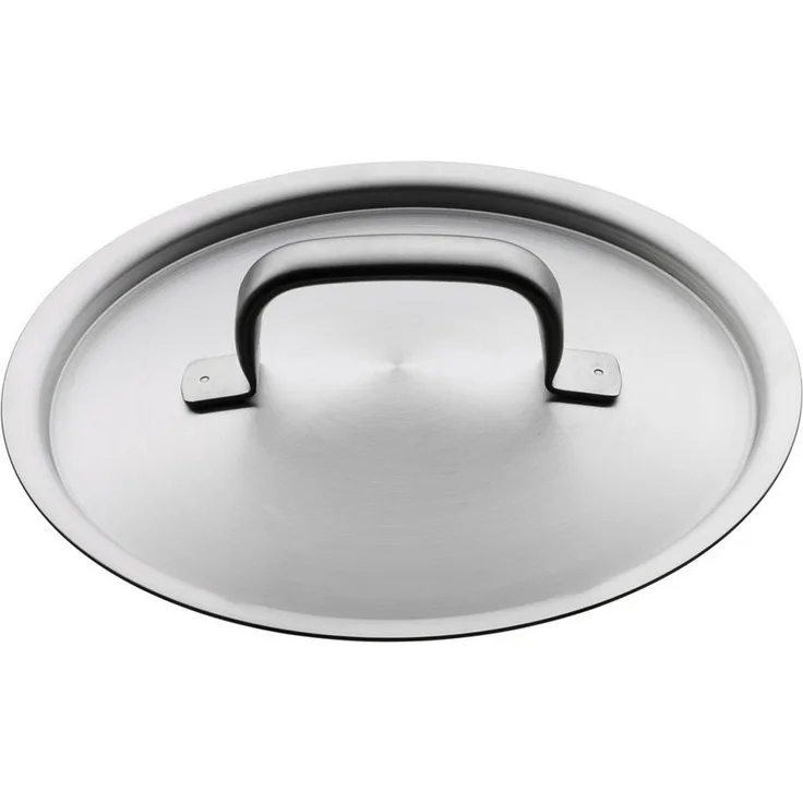 WMF Gourmet Plus Stielkasserolle 20cm, kleiner Topf mit Metalldeckel mit Dampföffnung, Kochtopf klein 2,5l, Induktion, Cromargan Edelstahl mattiert, Innenskalierung