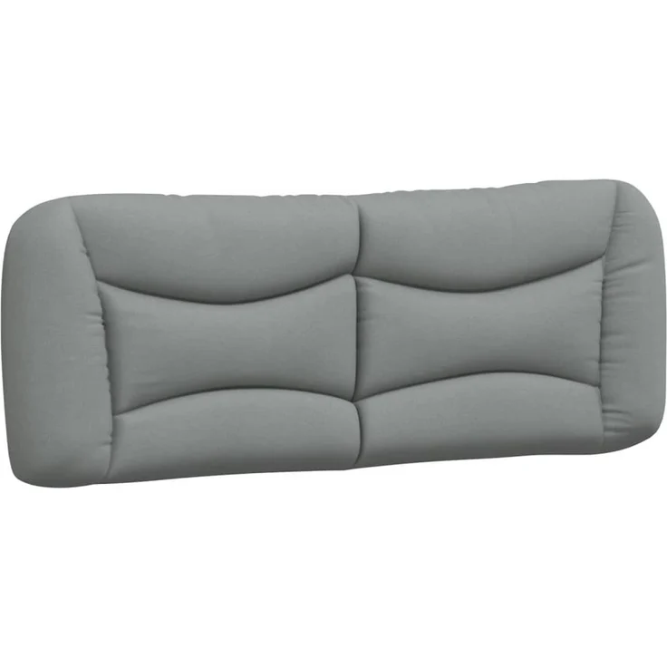 vidaXL Kopfteil-Kissen Hellgrau 120 cm Stoff 374561 – Bild 2