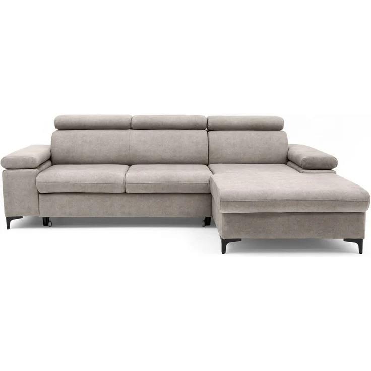 Muffo Ecksofa Ecke mit verstellbaren Kopfteilen MAVIC, Verstellbare Kopfstützen, verstellbare Armlehnen, Einfache Form, Schlaffunktion, Bettzeugbehälter – Bild 1