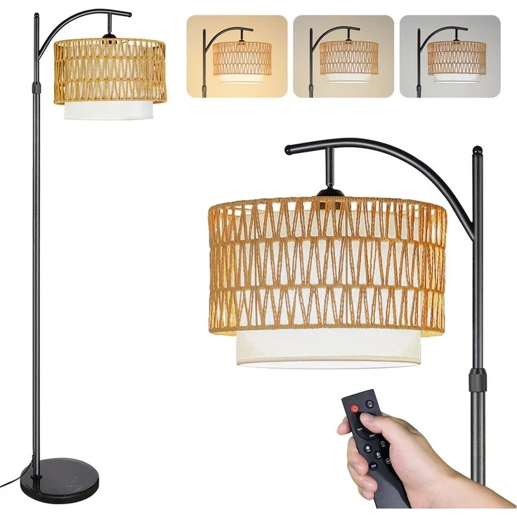 CCLIFE Bogenlampen Stehlampe Dimmbar Wohnzimmer Bogenlampe LED E27 Leselampe 60W – Bild 1