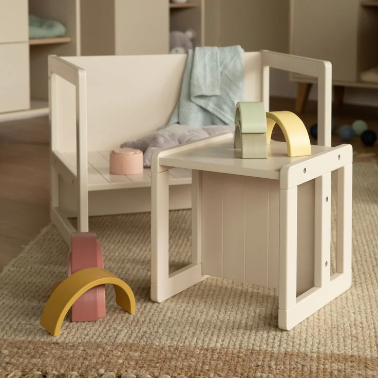 roba Sitzbank im Landhausstil - 2 Sitzhöhen oder als Kindertisch verwendbar - Cashmere – Bild 5