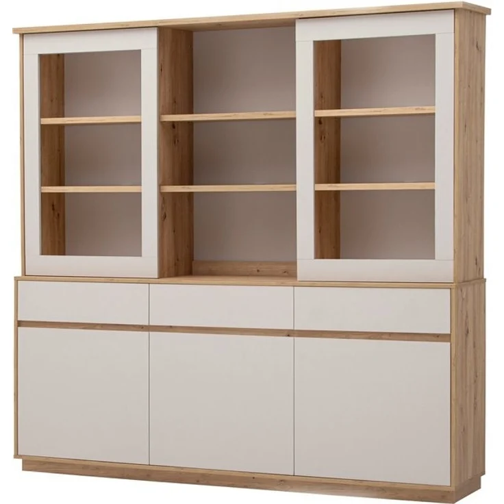Home affaire Buffet Sonora, moderner Hochschrank, Buffetschrank in Kaschmir, Regal filigrane Rahmenoptik, ausreichend Stauraum, vielseitig einsetzbar – Bild 4