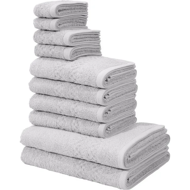 OTTO home Handtuch Set Regona, als 10 tlg Set und Serie, Premium Handtücher, 500 gr/m², Frottier (Set, 10-St), Duschtücher, Handtücher, Gästetücher, Seiftücher, 5 Jahre Garantie