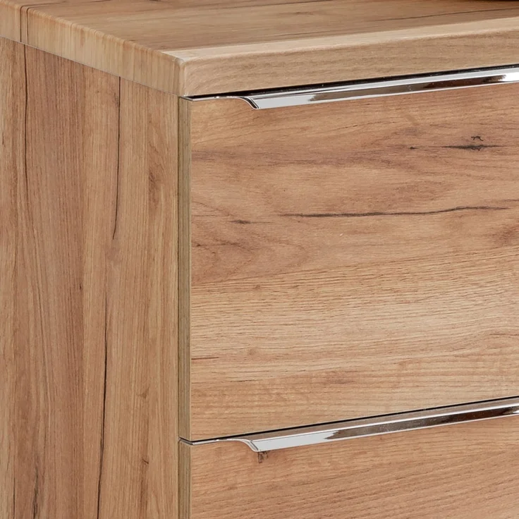 Waschtischunterschrank 81cm mit 2 Auszügen und Regal TOSKANA-56 in Wotaneiche, B/H/T ca. 81/59,5/46 cm – Bild 5