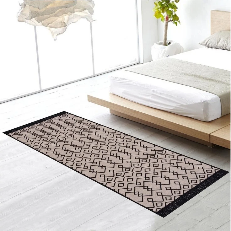 Jimri Teppich Kelim Teppich Wohnzimmer Schlafzimmer Küche, Badezimmer Läufer Flur, Rechteckig, Wendeteppich – Bild 1