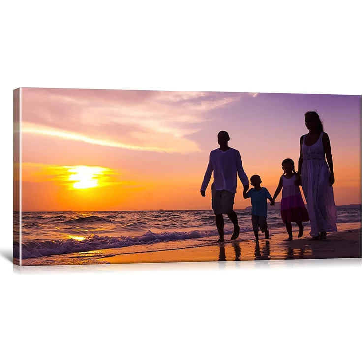 KL KUNSTLAB Ihr Foto auf Leinwand 100x50 cm SOFORT ONLINE Upload Ihr eigenes Bild auf Leinwand mit Holzrahmen - Wandbild mit Wunschmotiv - Persönliches Kunstdruck