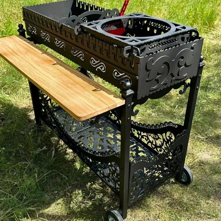 Garten Mangal Armada 2 für 20 Spieße in Schwarz – Bild 2