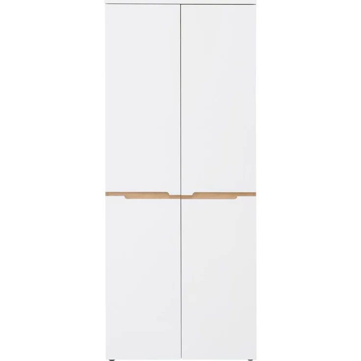 XORA 'MEMPHIS' Schuhkommode XL hoch, Holznachbildung Weiß, 80 x 192 x 38 cm, mit Softclose – Bild 4