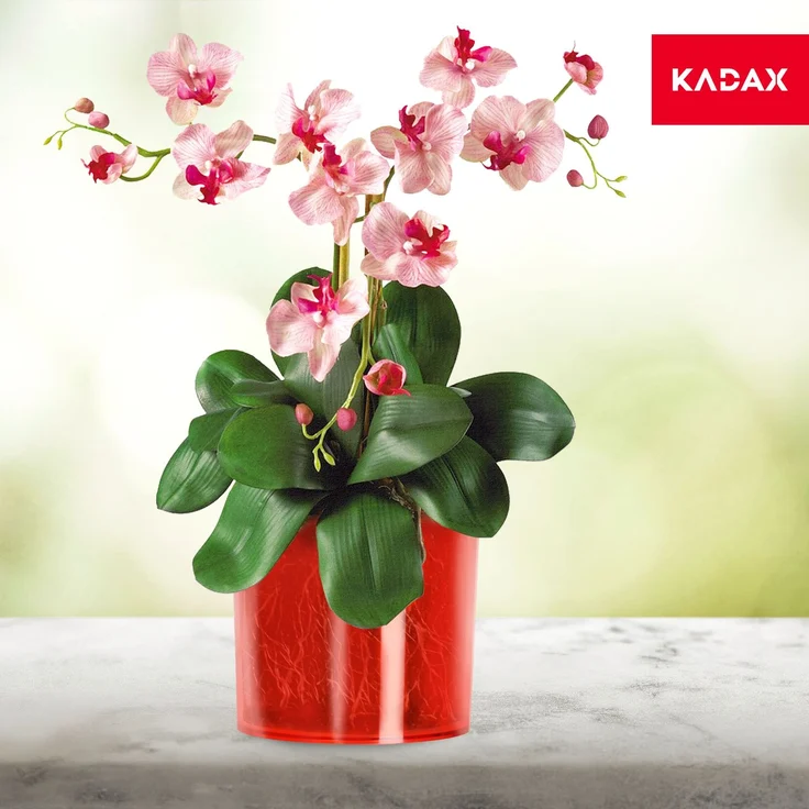 KADAX Blumentopf Blumenabdeckung rund rot 15cm – Bild 6