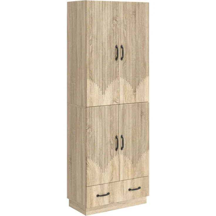 vidaXL Schrankset 2 pcs Sonoma-Eiche Holzwerkstoff 3416774 – Bild 1