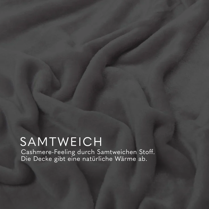 Kuscheldecke Cashmere Touch 150x200cm ( Silber ) Flauschige Wohndecke für Sofa, Couch und Bett, Tagesdecke OEKO-TEX - Sofaüberwurf – Bild 7