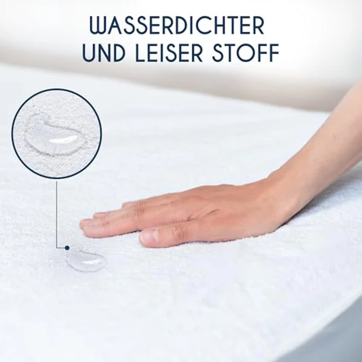 Matratzenschoner 60x120 Wasserdicht Dreamzie - Oeko-TEX und Made in EU - Atmungsaktive Anti-Allergie und Anti Milben - Inkontinenz Spannbettlaken Baby – Bild 6