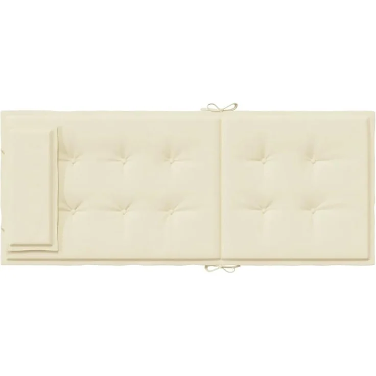 vidaXL Hochlehner-Auflagen 2 Stk. Creme Oxford-Gewebe 361880 – Bild 4