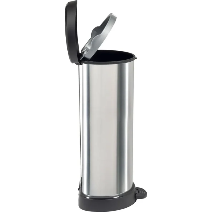 Curver Tretmülleimer Deco D-Form 40L Silbern 443826 – Bild 9