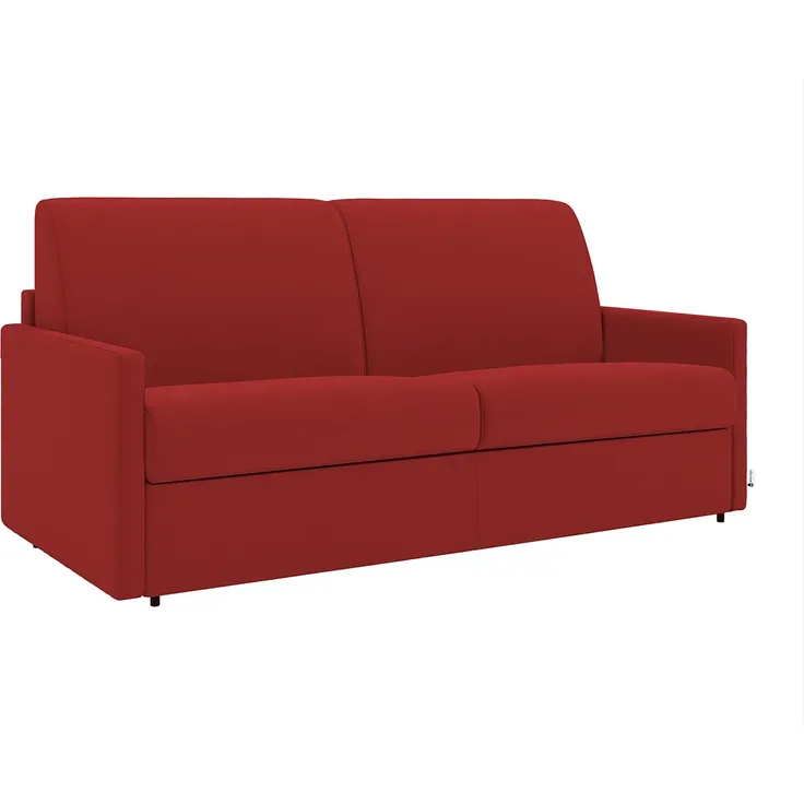 Vente-unique - CALIFE Sofa Stoff Rot - B 223 cm94 cm x H 85 cm x L 150 cm – Bild 3