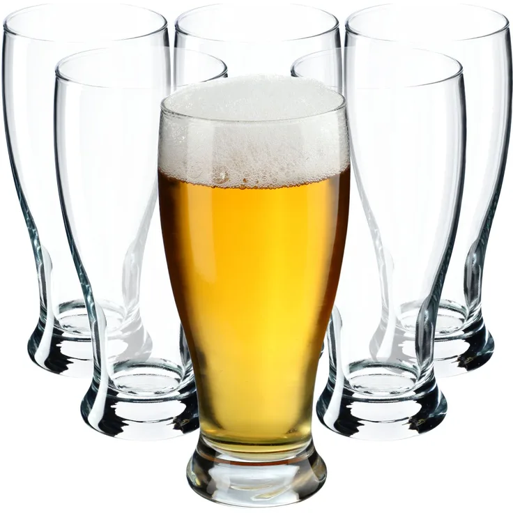 KADAX Bierkrüge Gläser 565ml 6er Set