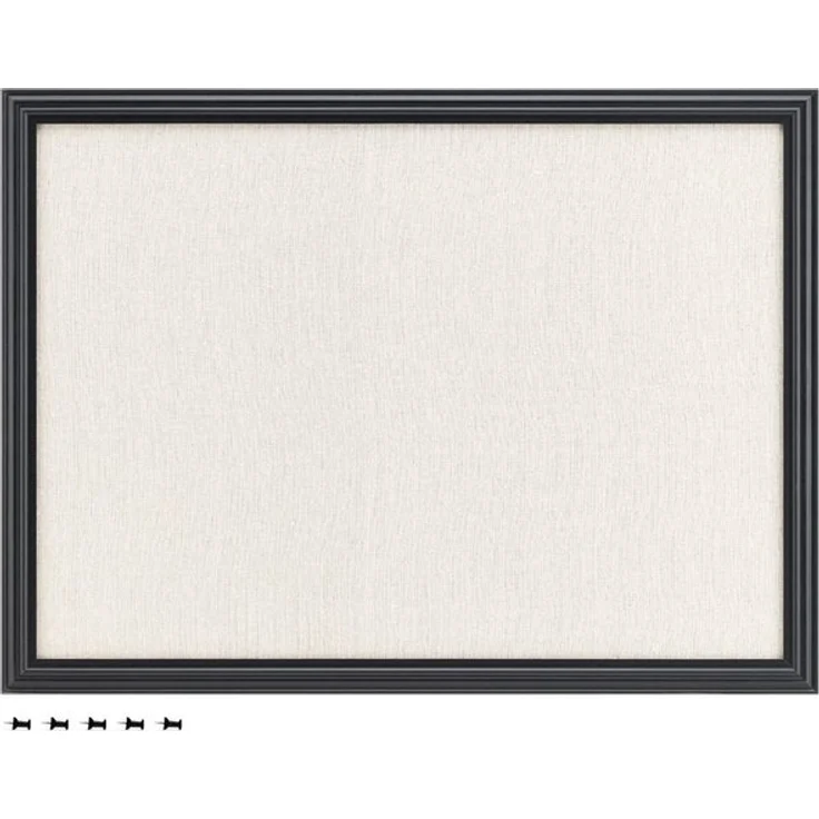 Navaris Memoboard Memoboard mit Leinenoberfläche - 58x43cm - inkl. Stecknadeln, (1-tlg) – Bild 4