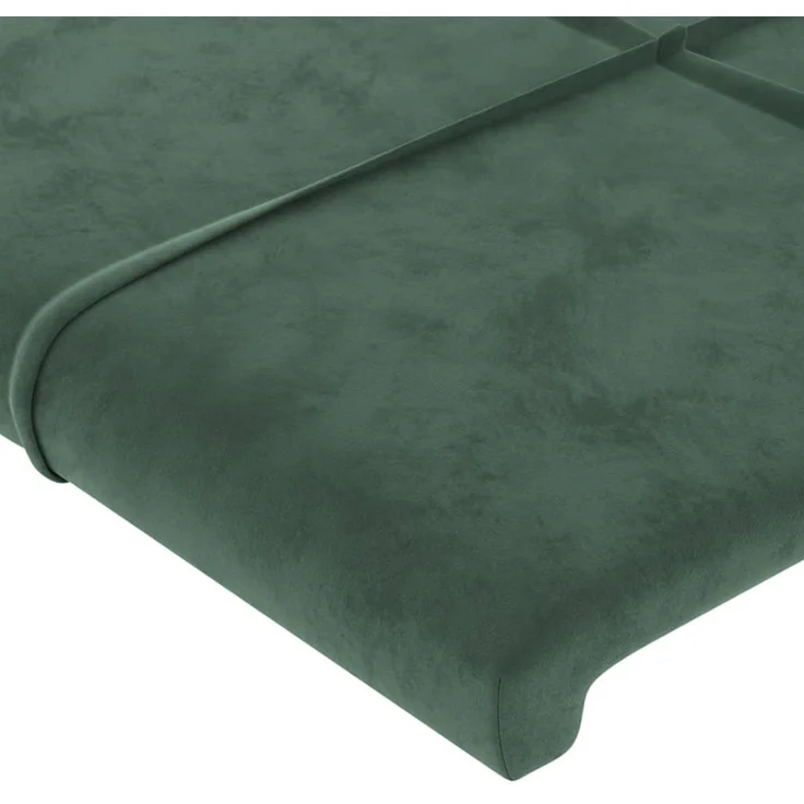vidaXL Kopfteile 2 Stk. Dunkelgrün 90 x 5 x 78/88 cm Samt 3116371 – Bild 4
