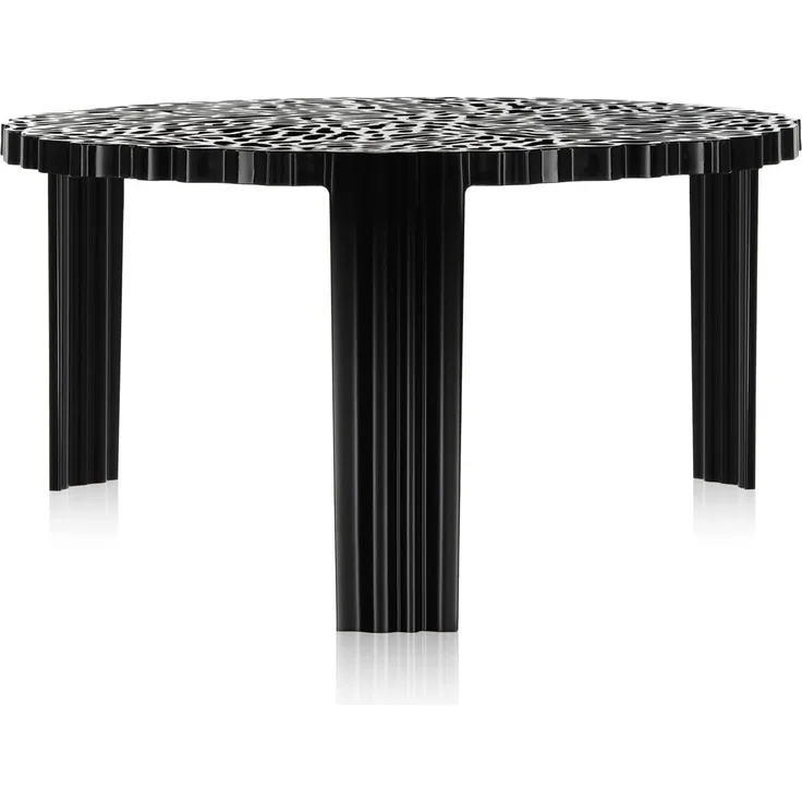 Kartell 08500NE T-Table Möbel, schwarz, 50 x 50 x 28 cm