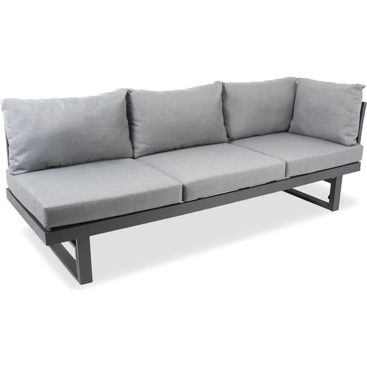 Piazza Gartenlounge Set, Aluminium, grau, für 6 Personen – Bild 8