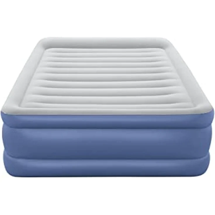 TriTech™ Doppelluftbett mit integrierter Elektropumpe, Blau/Grau, 203 x 152 x 61 cm – Bild 7