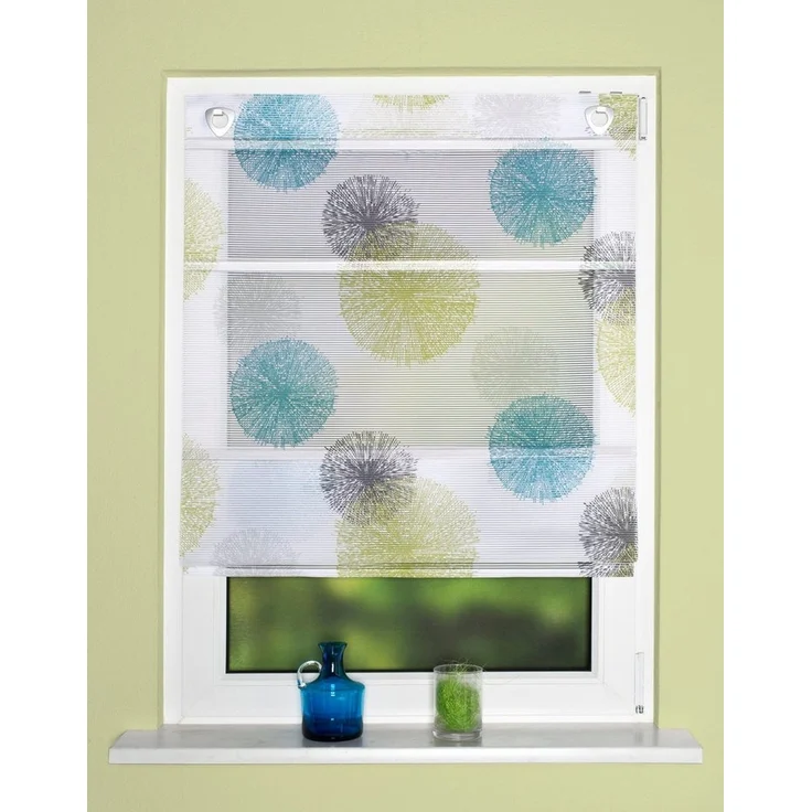 Home Wohnideen Raffrollo Pusteblume blau-grün 130 x 45 cm – Bild 3