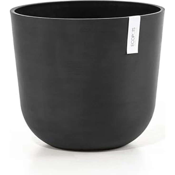 ECOPOTS Blumentopf Oslo 35 Dunkelgrau, für innen und außen: frostsicher, bruchsicher und lichtbeständig – Bild 1