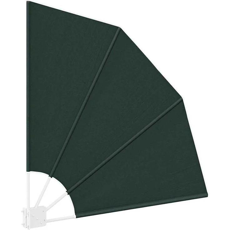 vidaXL Balkon Sichtschutz 115 x 115 cm Polyester Dunkelgrün 42000910 – Bild 5