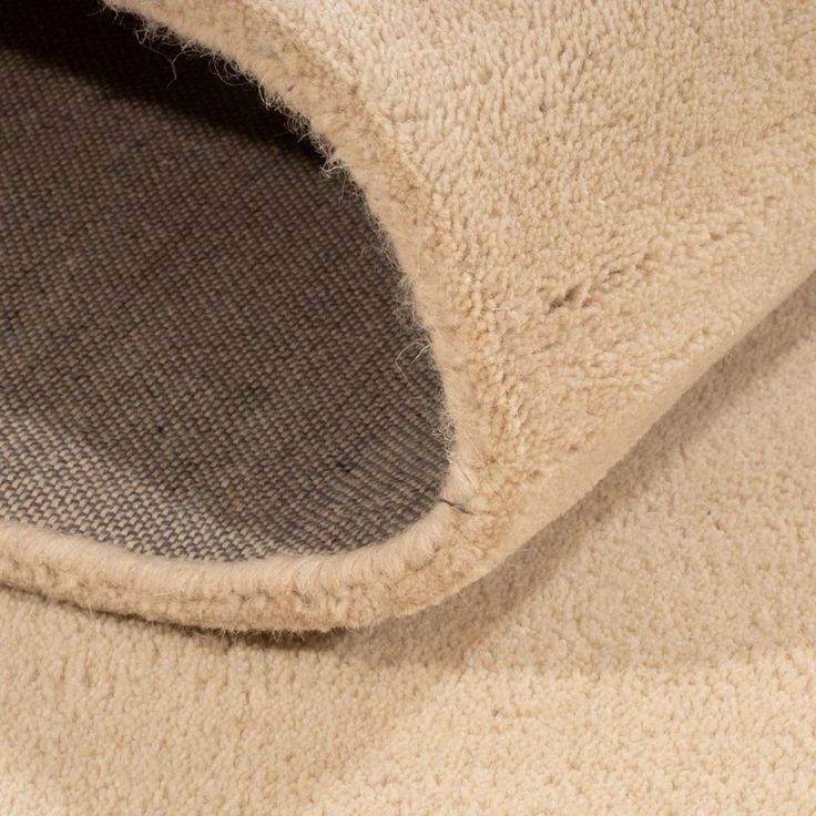Wollteppich - 200 x 140 cm - beige – Bild 5