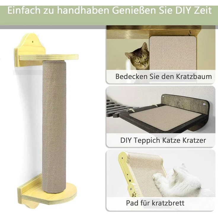 Athlix Kratzmatte Selbstklebende Kratzschutzmatte für Sofa & Wand 200 x 40 cm, Schneidbar, selbstklebend, Robustes Polyester-Material – Bild 4