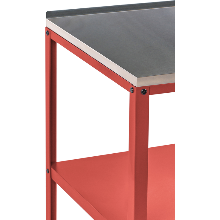 Outdoor-Kücheninsel VILAMA Metall Rot – Bild 6