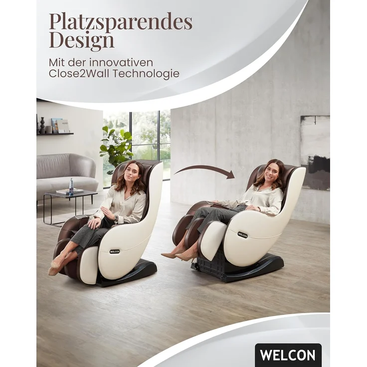 'Easyrelaxx' Massagesessel in Braun-Beige – Bild 7